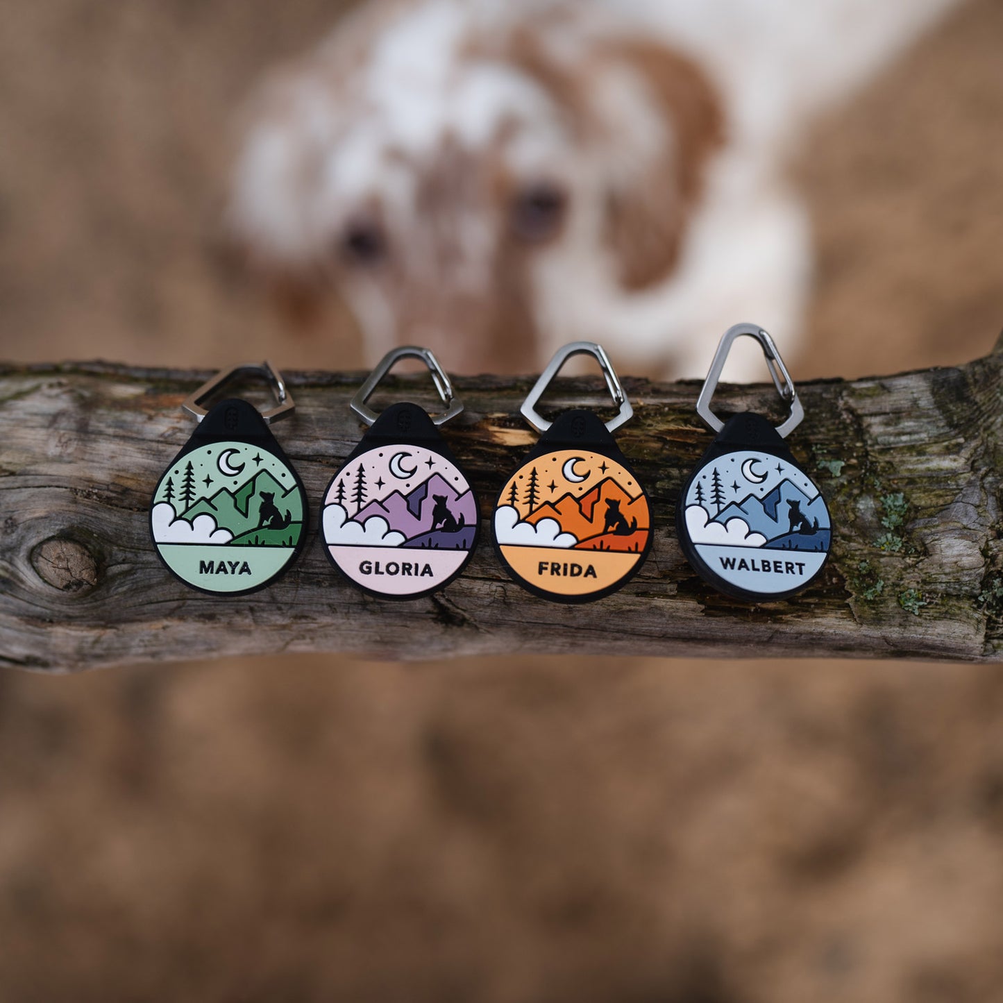 Sunset Orange - The Ultimate Silent Dog ID Tag