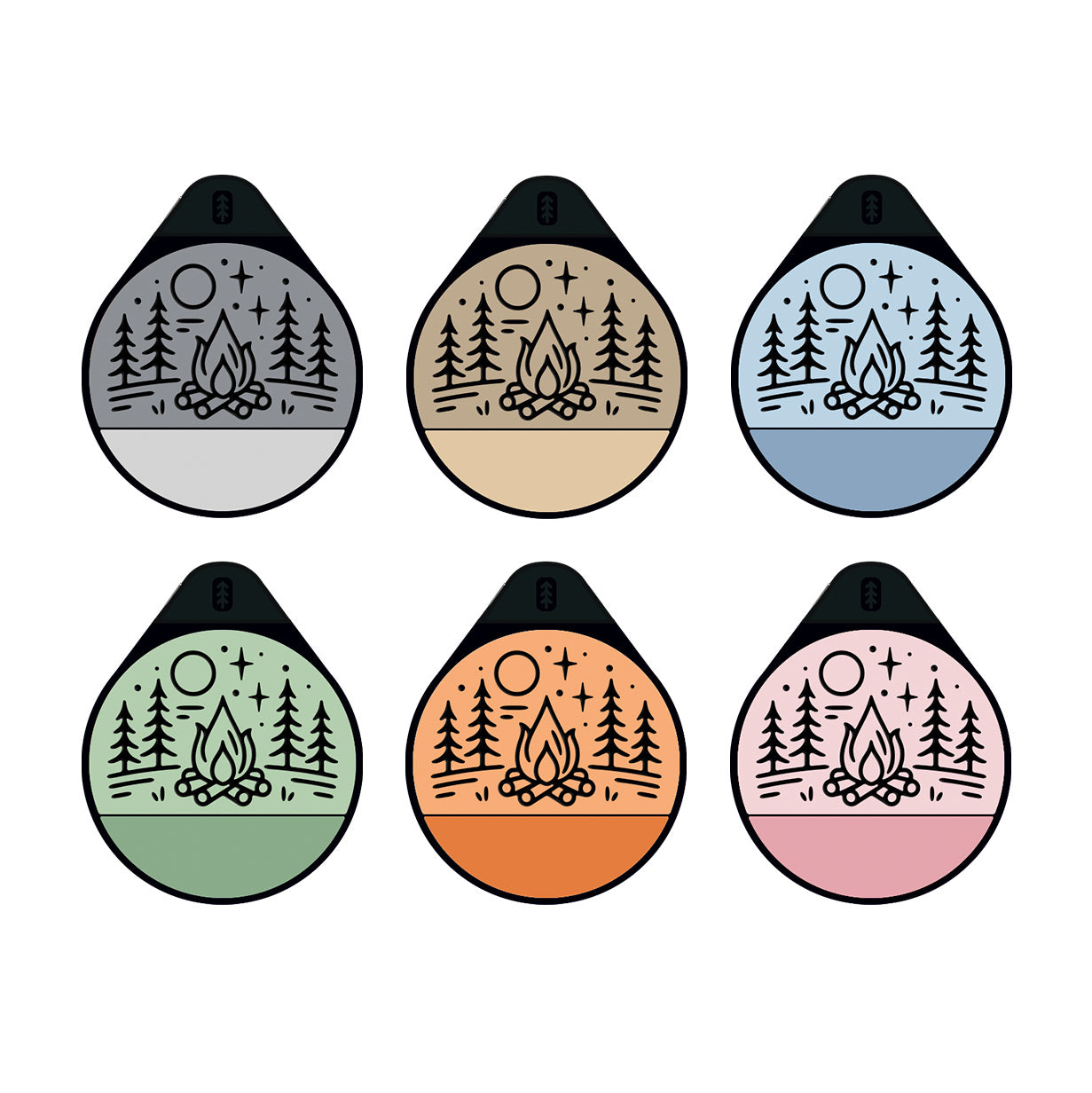 Campfire - Silent Dog ID Tag