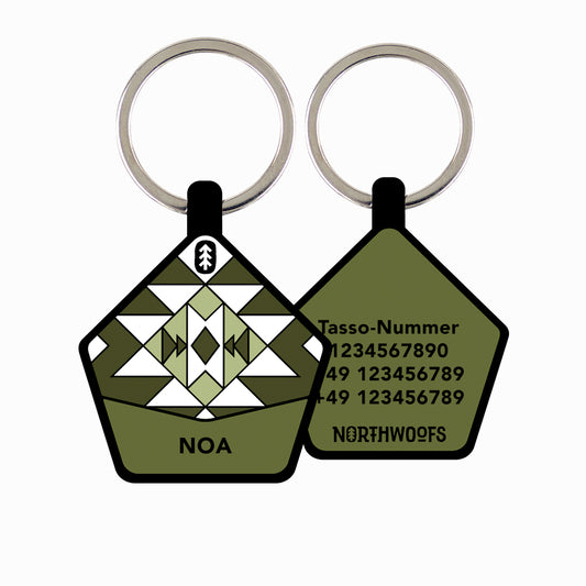 Woodland Green - The Ultimate Silent Dog ID Tag