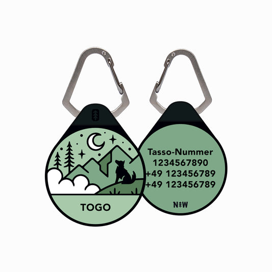 Celestial Green - The Ultimate Silent Dog ID Tag