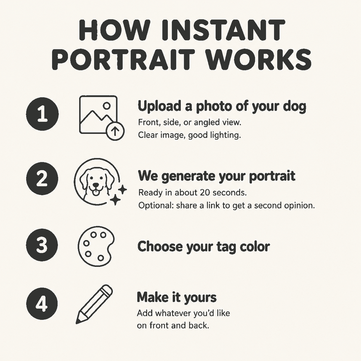 Instant Portrait - Hundemarke