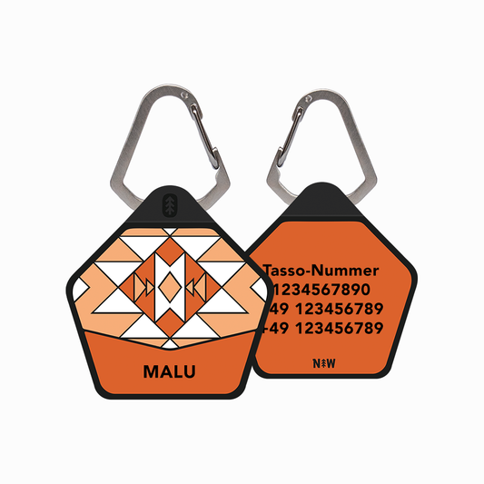 Papaya Orange - The Ultimate Silent Dog ID Tag