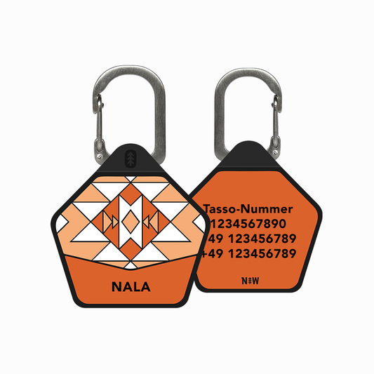 Papaya Orange - Silent Dog ID Tag