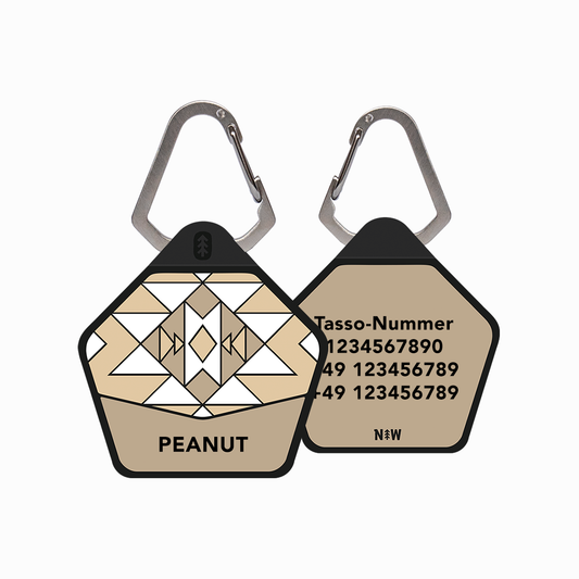 Sandstone Beige - The Ultimate Silent Dog ID Tag