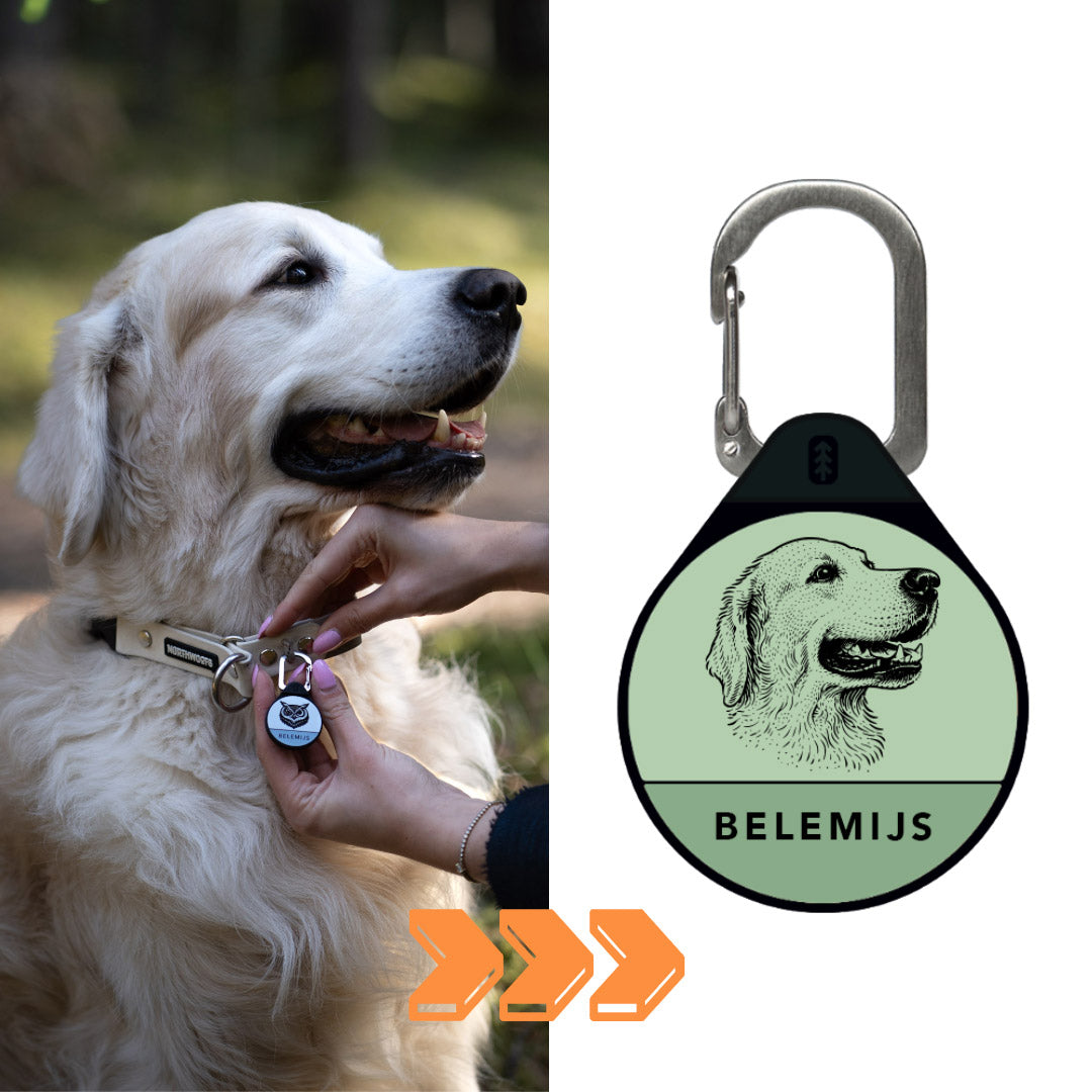 Instant Portrait - Silent Dog ID Tag