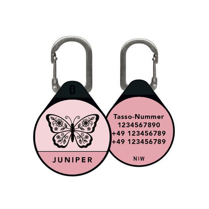 The Butterfly - Silent Dog ID Tag