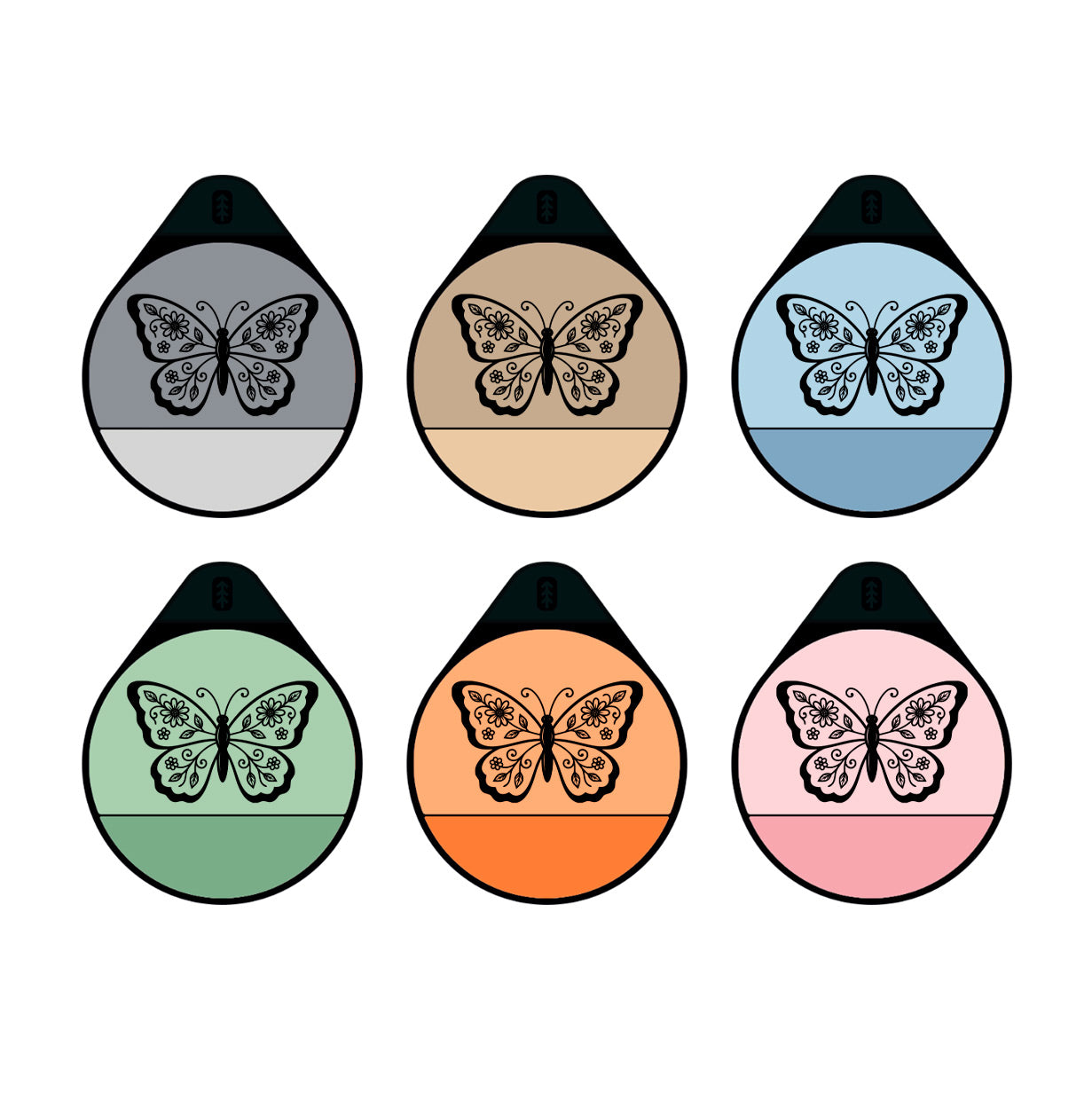 The Butterfly - Silent Dog ID Tag