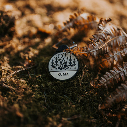 Campfire - Silent Dog ID Tag