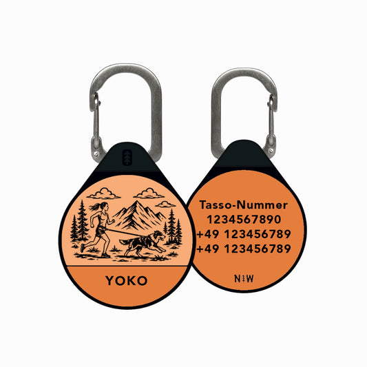 Canicross - Silent Dog ID Tag