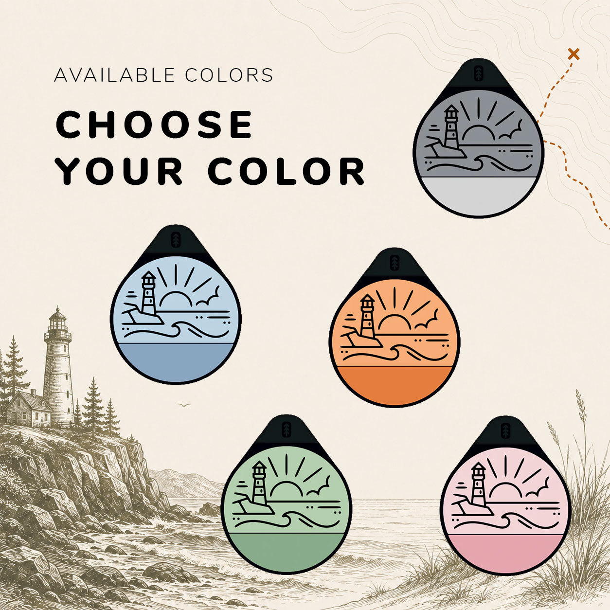 Coastline - Silent Dog ID Tag