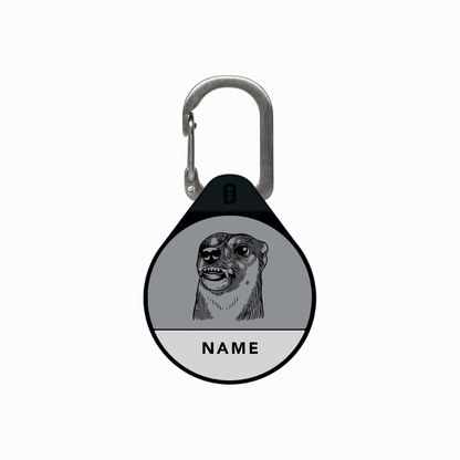 Custom Portrait - Silent Dog ID Tag