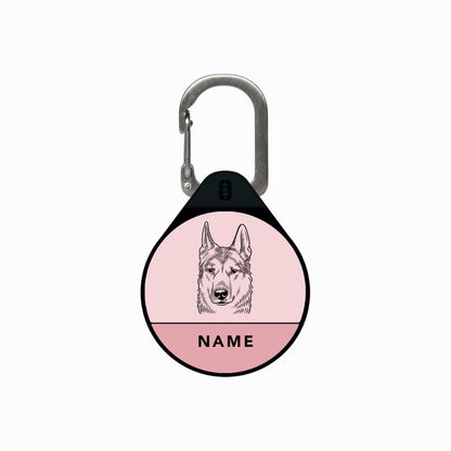Custom Portrait - Silent Dog ID Tag