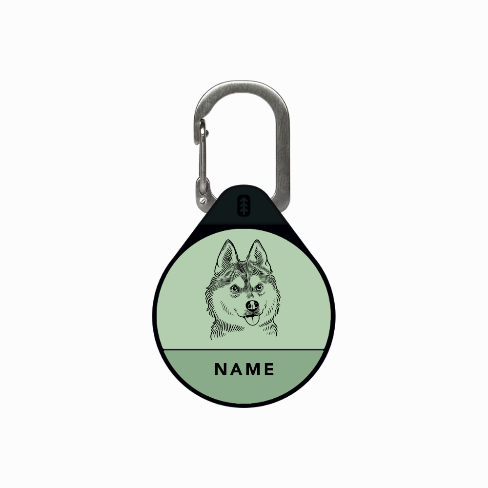 Custom Portrait - Silent Dog ID Tag