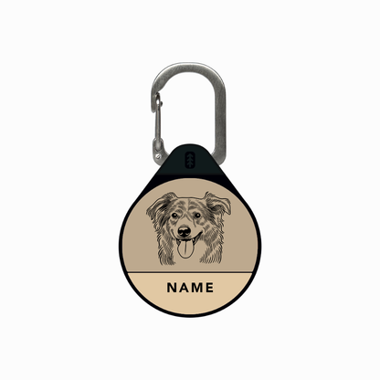 Custom Portrait - Silent Dog ID Tag