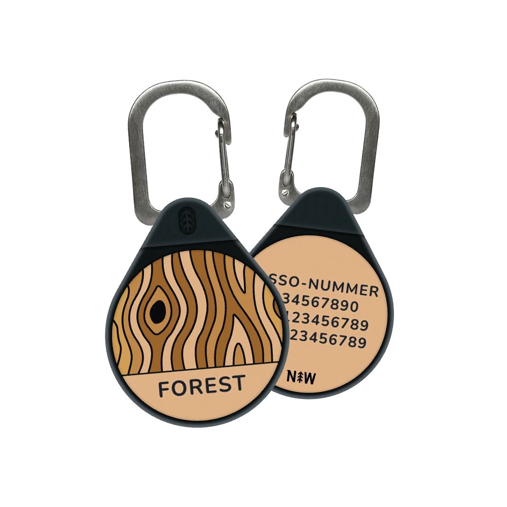 Woodgrain dog ID tag