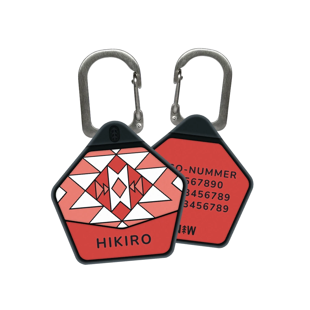 Aztec Hundemarke in Rowan Red