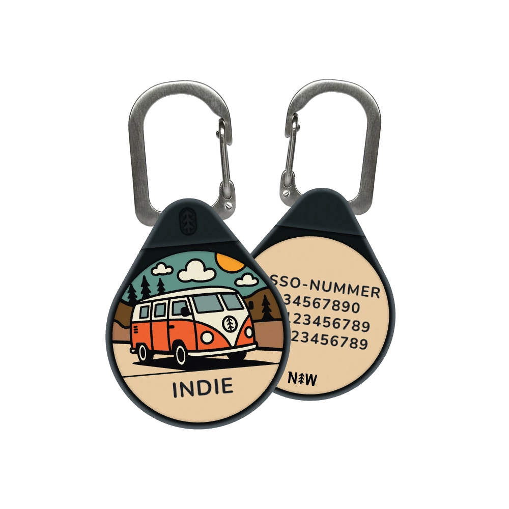 Vanlife dog ID tag