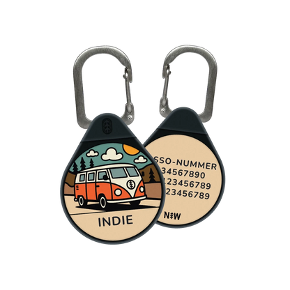 Vanlife dog ID tag