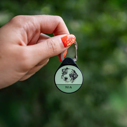 Instant Portrait - Silent Dog ID Tag