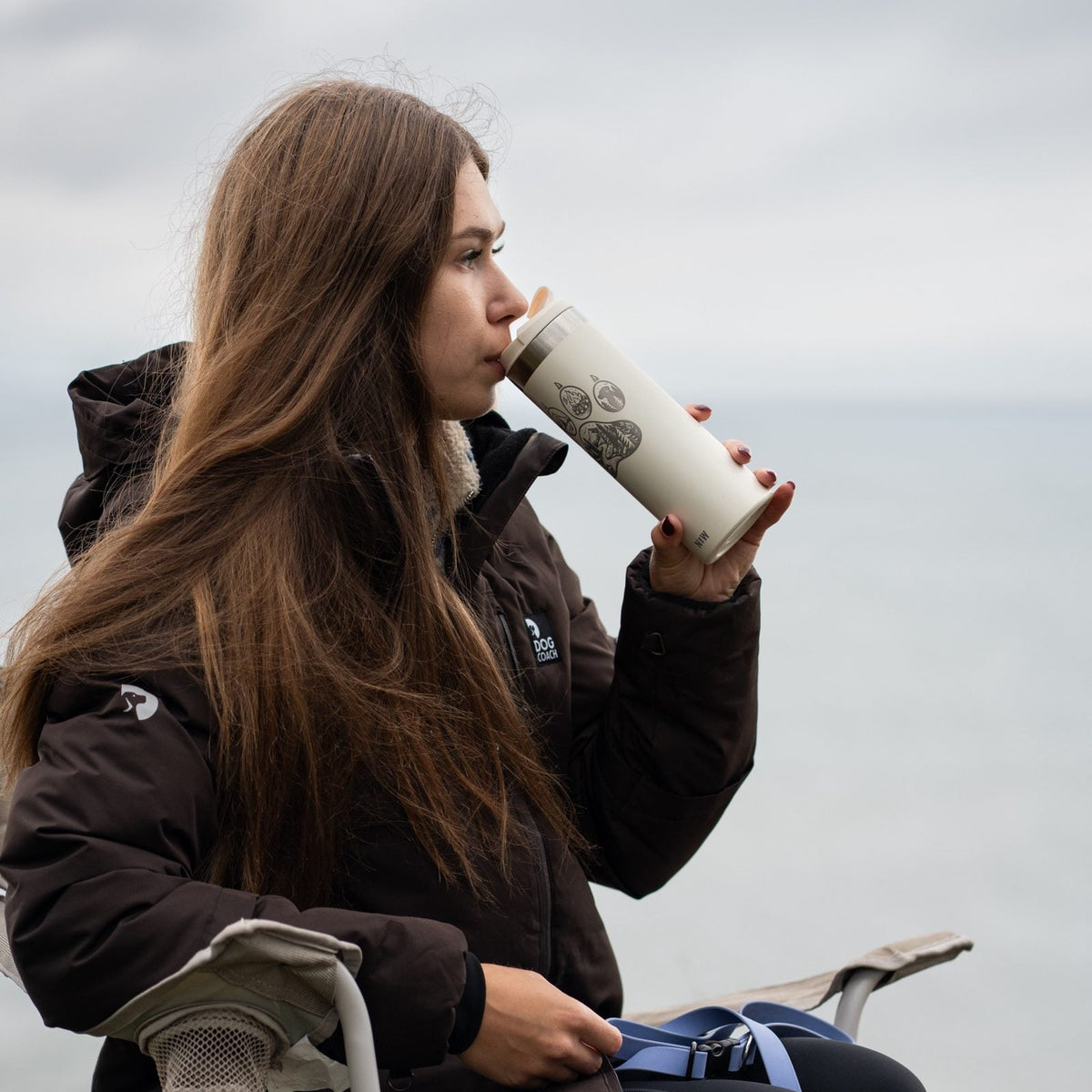 Trailmark tumbler in cream by the sea
