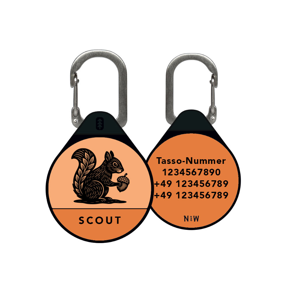 The Squirrel - Silent Dog ID Tag