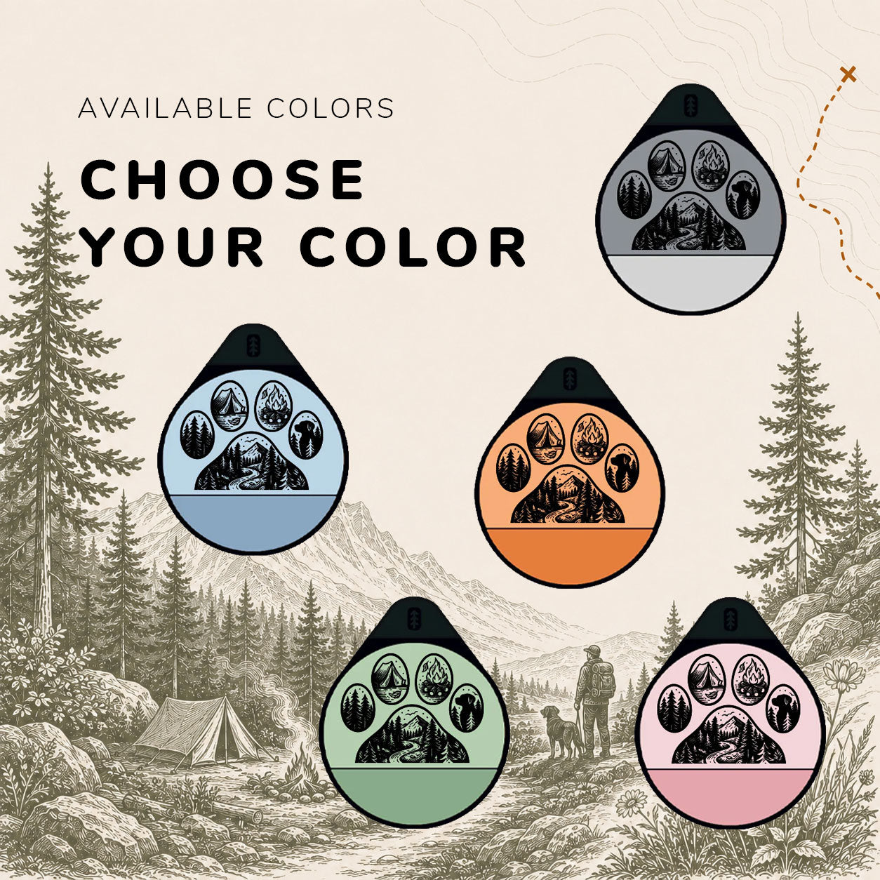 Trailmark - Silent Dog ID Tag